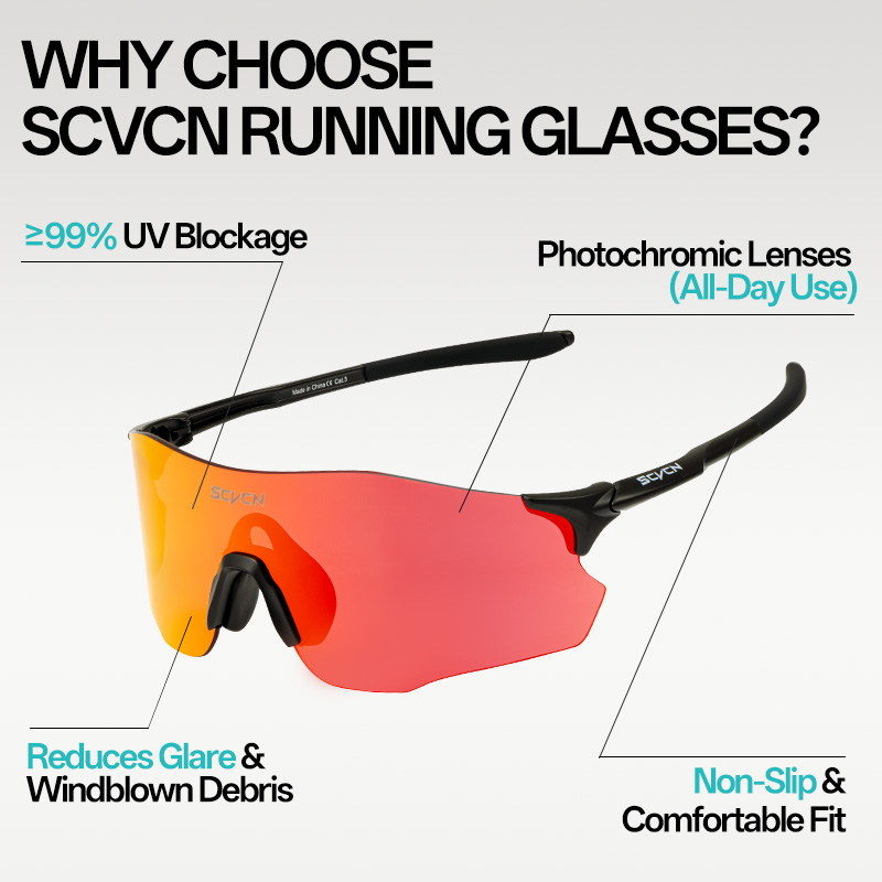 SCVCN Photochromic Rimless Sun - Mountain Biking Sport 评论和价格