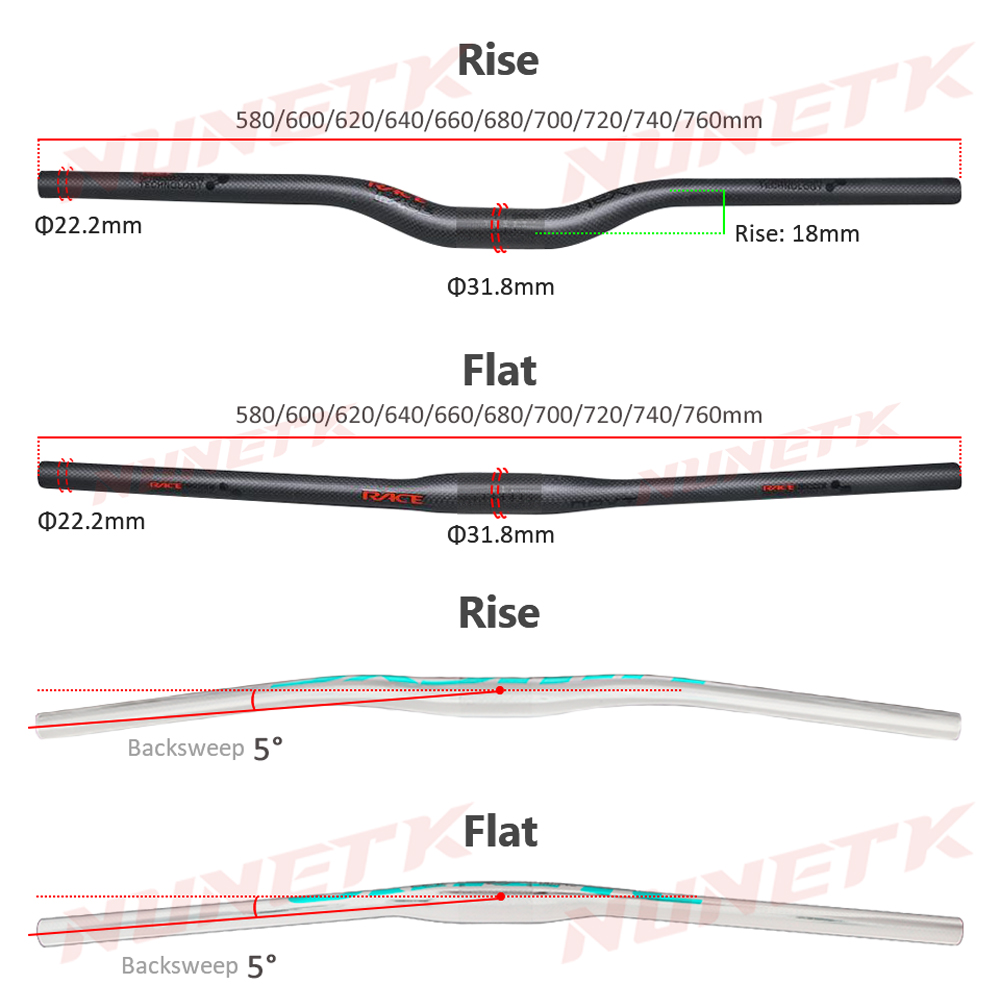 Race Face Next MTB Handlebar 3 - Mountain Biking Logo 评论和价格